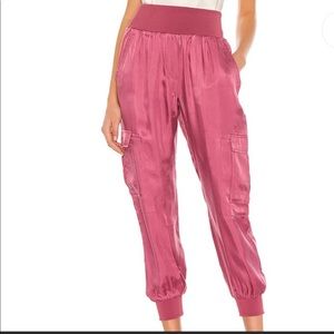 Cinq a sept silk joggers